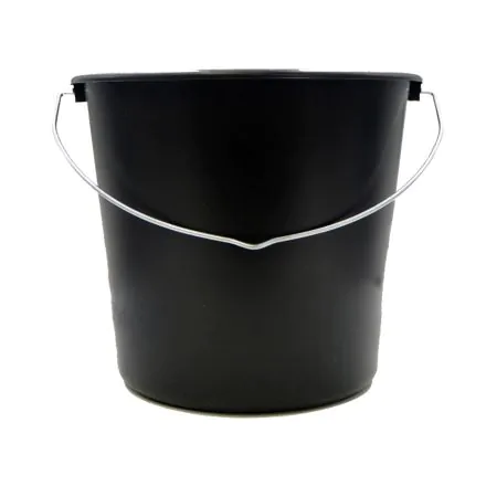 Seau plastique 12L noir