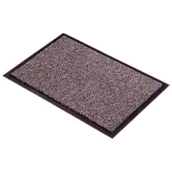 Toussaint, Tapis d'accueil Brun/noir 90X150cm vinyl