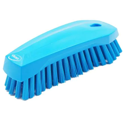 VIKAN  Brosse papillon fibres dures a main L  20cm bleu