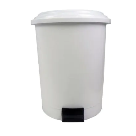MEDIAL INTERNATIONAL Poubelle a pedale polypropylene 20L blanche