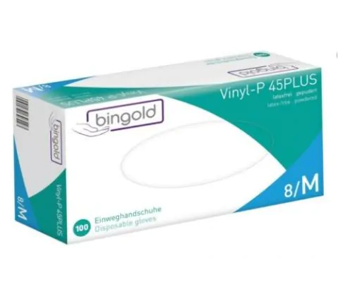 BINGOLD 100 gants Vinyl non poudres M