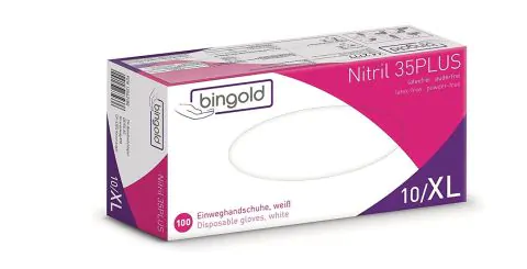 BINGOLD 100 gants Nitrile 30Plus