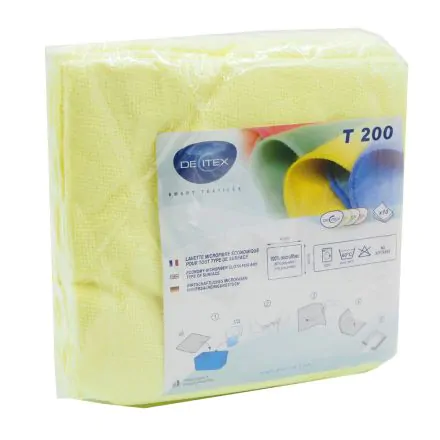 DECITEX T200 lavettes Jaune microfibre