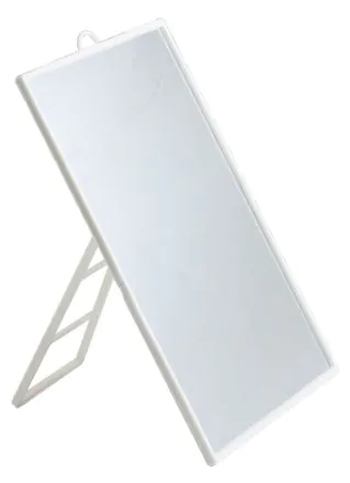 TAMPEL Miroir sur pied blanc