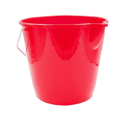 DE PAOLI Seau plastique 12L rouge avec