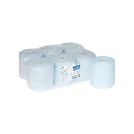 Kimberly-Clark 6 bobine Ess-Mains Scott XL bleu