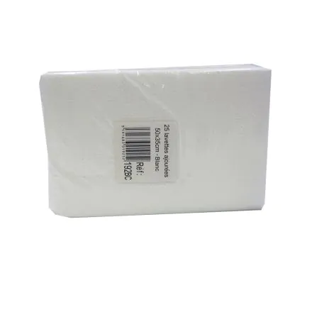 TAMPEL 25 Lavette ajourée 50x30cm  blanc