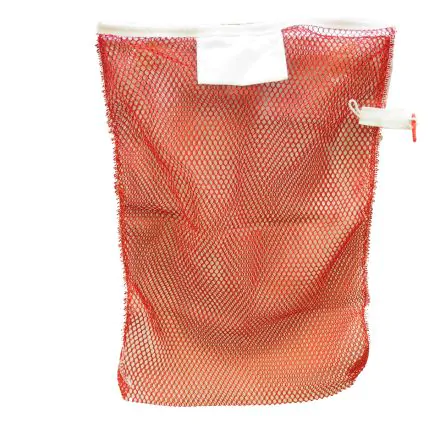 Filet de lavage avec fermeture rouge