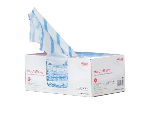 VILEDA 50 MicroTuff easy bleu 30x30cm